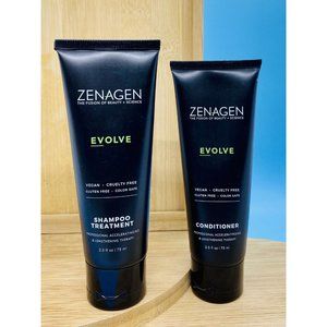 Zenagen Evolve Professional Accelerating Shampoo & Conditioner 2.5 Fl Oz - NEW